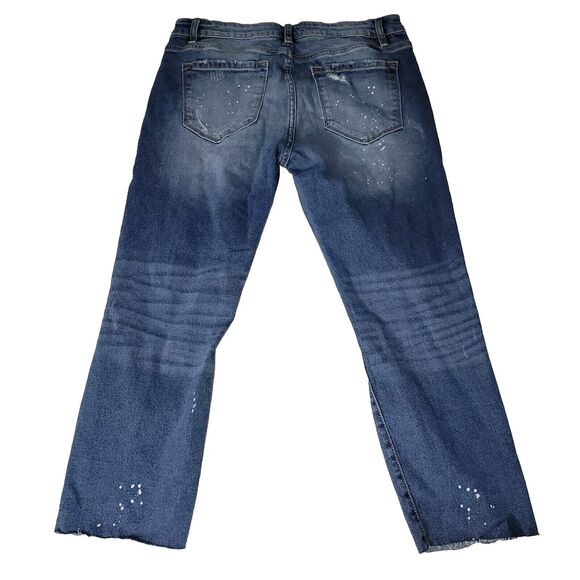 Kancan Jeans Womens Sz 11/29 Distressed Medium Wash University College School - Picture 2 of 16
